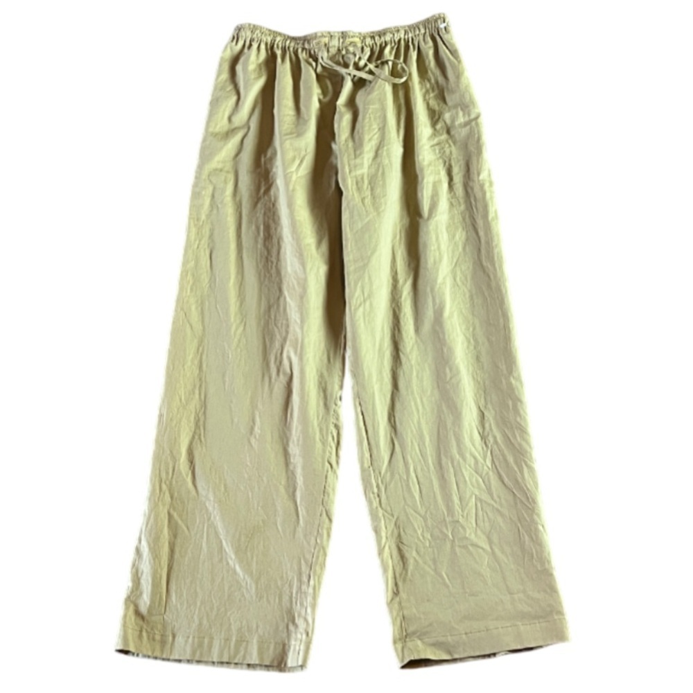 Eskandar Neiman Marcus Light Yellowish Greenish `Hay’ Drawstring Trouser - 3